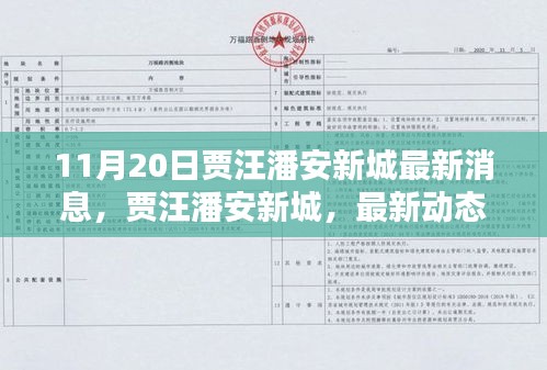 賈汪潘安新城最新動態(tài)揭秘，深度報道，最新消息速遞（11月20日）