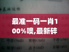 最準一碼一肖100%噢,最新碎析解釋說法_動圖版IJI5.11