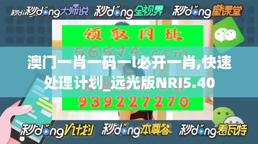 澳門一肖一碼一l必開一肖,快速處理計(jì)劃_遠(yuǎn)光版NRI5.40