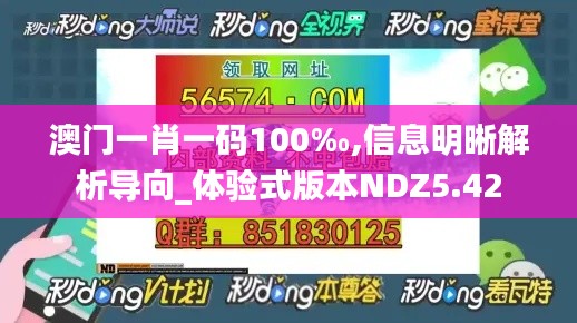 澳門一肖一碼100‰,信息明晰解析導向_體驗式版本NDZ5.42