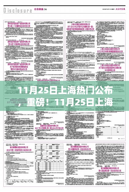 重磅揭秘，11月25日上海熱門信息一覽