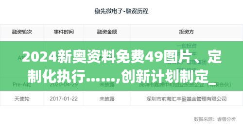 2024新奧資料免費49圖片、定制化執(zhí)行……,創(chuàng)新計劃制定_先鋒科技JSY13.45