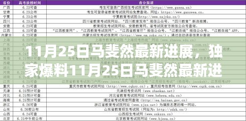 獨(dú)家揭秘，馬斐然最新進(jìn)展，輝煌成就回顧與未來展望