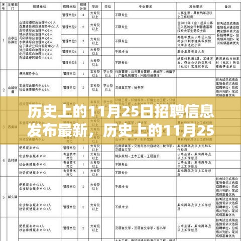 歷史上的11月25日招聘信息深度解析與最新動態(tài)闡述