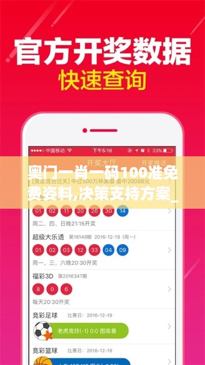 奧門一肖一碼100準(zhǔn)免費(fèi)姿料,決策支持方案_仿真版AFL7.45