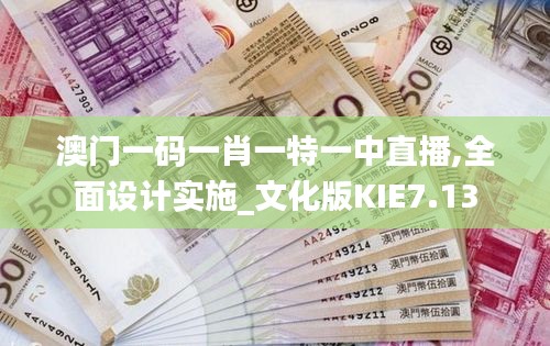 澳門一碼一肖一特一中直播,全面設(shè)計(jì)實(shí)施_文化版KIE7.13