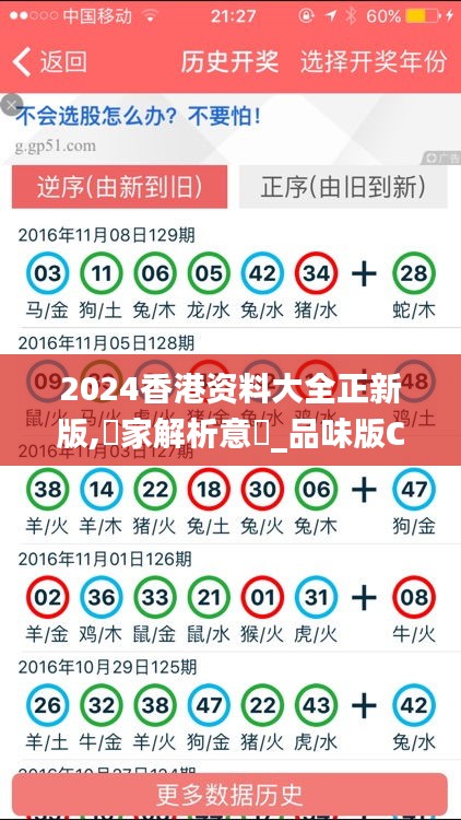 2024香港資料大全正新版,專家解析意見_品味版CBJ7.55