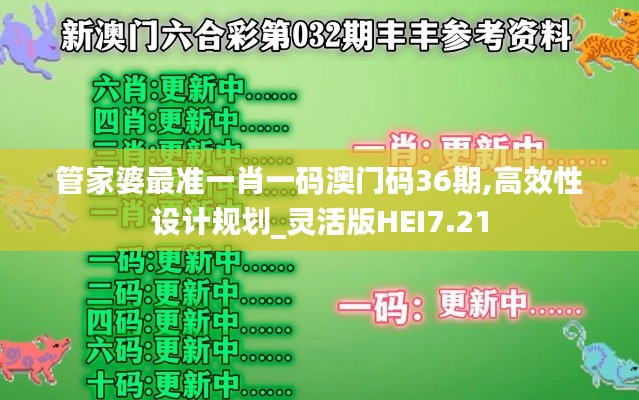 管家婆最準(zhǔn)一肖一碼澳門碼36期,高效性設(shè)計(jì)規(guī)劃_靈活版HEI7.21