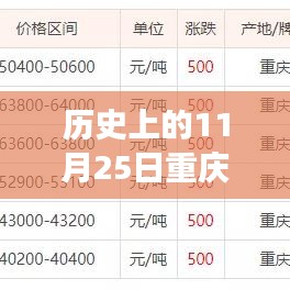 重慶廢銅價(jià)格行情揭秘，歷史11月25日的奇妙之旅
