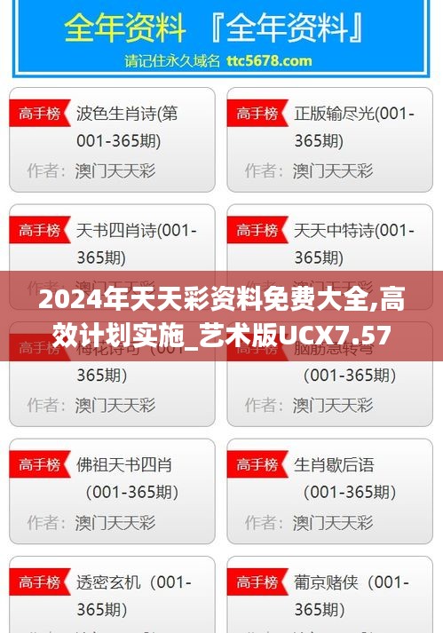 2024年天天彩資料免費(fèi)大全,高效計(jì)劃實(shí)施_藝術(shù)版UCX7.57