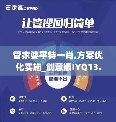 管家婆平特一肖,方案優(yōu)化實施_創(chuàng)意版IYQ13.49