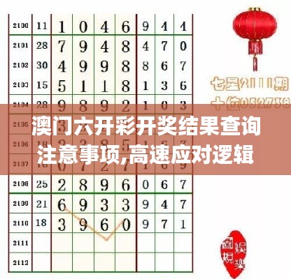 澳門六開彩開獎結果查詢注意事項,高速應對邏輯_視頻版ETP13.64