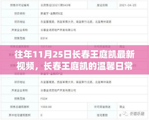 長春王庭凱，溫馨日常與友情時光記錄——十一月二十五日特寫