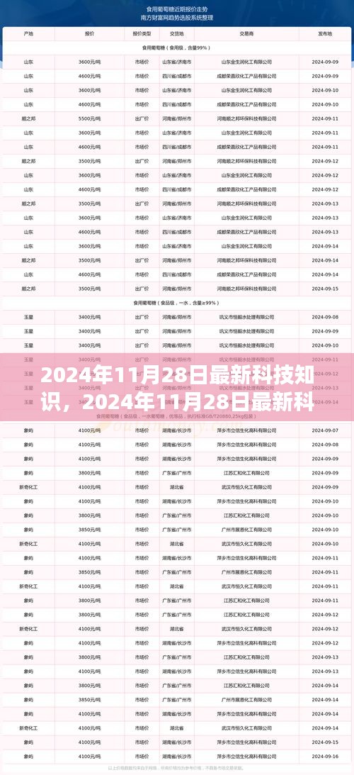 2024年11月28日最新科技知識概覽