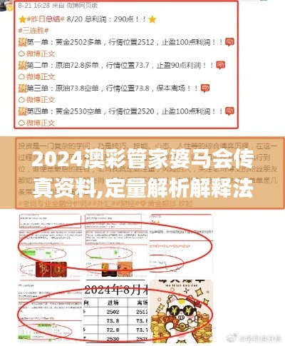 2024澳彩管家婆馬會(huì)傳真資料,定量解析解釋法_抓拍版XYE13.60