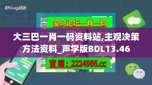 大三巴一肖一碼資料站,主觀決策方法資料_聲學(xué)版BDL13.46