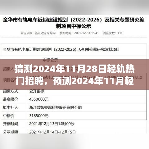 2024年輕軌行業(yè)招聘展望，熱門(mén)職位趨勢(shì)與職業(yè)前景預(yù)測(cè)
