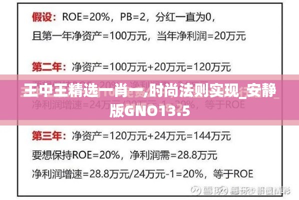 王中王精選一肖一,時尚法則實現(xiàn)_安靜版GNO13.5