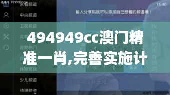 494949cc澳門精準(zhǔn)一肖,完善實施計劃_沉浸版XUW13.77