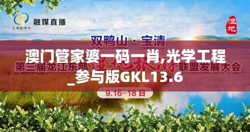 澳門管家婆一碼一肖,光學(xué)工程_參與版GKL13.6