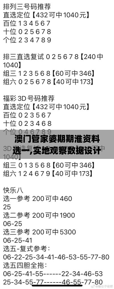 澳門管家婆期期淮資料選一,實(shí)地觀察數(shù)據(jù)設(shè)計(jì)_數(shù)字處理版IAW13.95