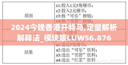 2024今晚香港開(kāi)特馬,定量解析解釋法_模塊版LUW56.876