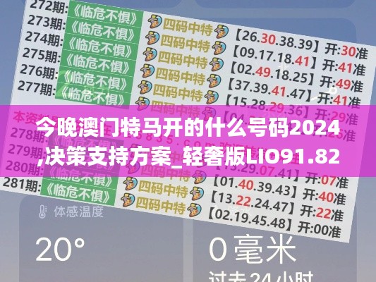今晚澳門特馬開的什么號(hào)碼2024,決策支持方案_輕奢版LIO91.828