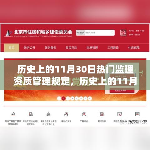 歷史上的監(jiān)理資質管理規(guī)定深度評測與介紹，聚焦11月30日的熱門規(guī)定