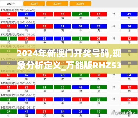 2024年新澳門開獎號碼,現(xiàn)象分析定義_萬能版RHZ53.575