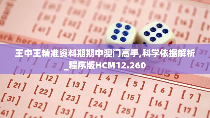 王中王精準(zhǔn)資料期期中澳門高手,科學(xué)依據(jù)解析_程序版HCM12.260