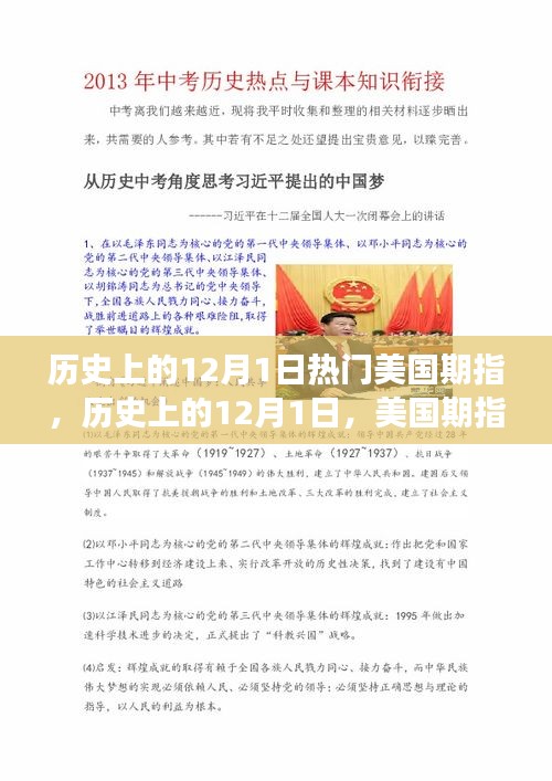 美國期指演變與影響，歷史上的12月1日回顧