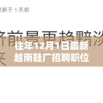 越南鞋廠招聘熱潮背后的深度思考，最新職位發(fā)布與趨勢(shì)分析
