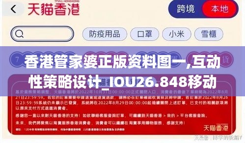 香港管家婆正版資料圖一,互動性策略設(shè)計_IOU26.848移動版
