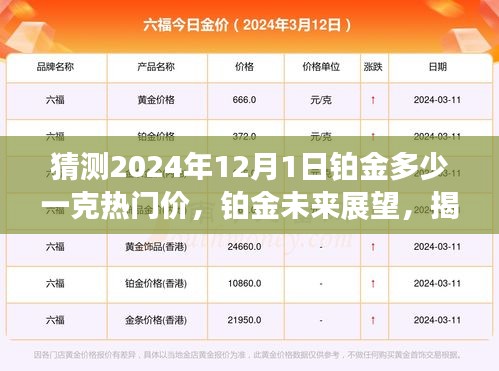 揭秘鉑金未來展望，熱門價預測至2024年，鉑金在特定領(lǐng)域的地位深度分析及其價格展望。