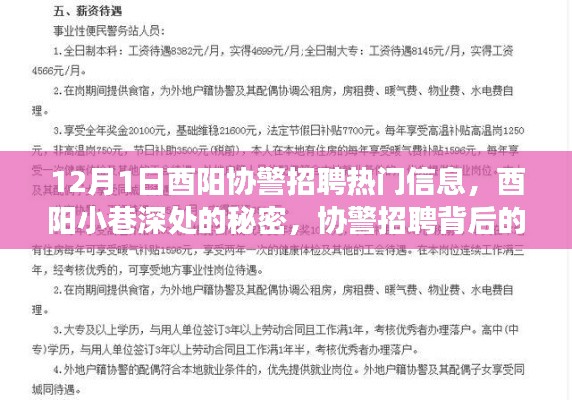 酉陽協(xié)警招聘背后的故事，小巷深處的秘密與獨(dú)特小店之旅
