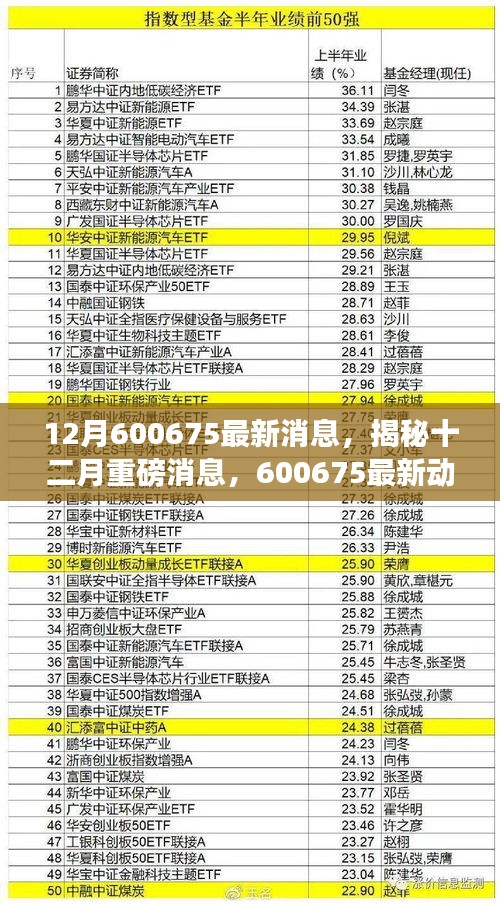 揭秘重磅消息，揭秘十二月重磅消息深度解析，最新動(dòng)態(tài)盡在掌握——關(guān)于代碼600675的最新消息