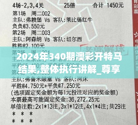 2024年340期澳彩開特馬結(jié)果,整體執(zhí)行講解_尊享款52.393-4