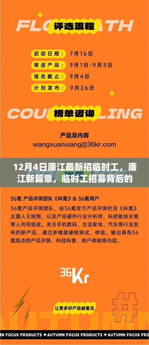 廉江新篇章，臨時工招募背后的故事與深遠(yuǎn)影響揭秘