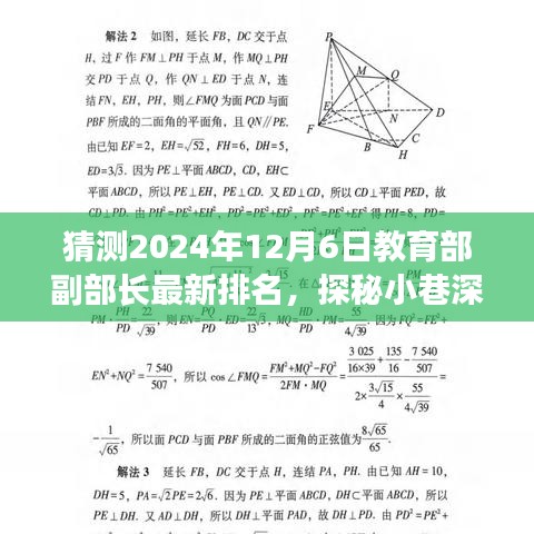 探秘特色小店背后的故事，教育部副部長最新排名猜想之旅