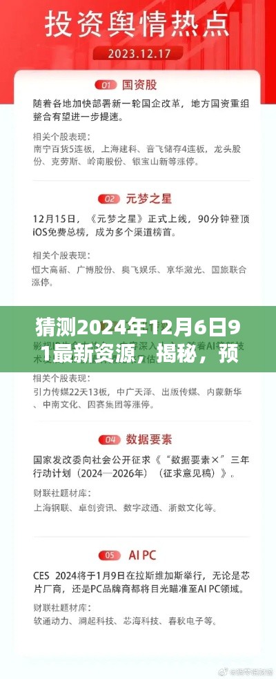 揭秘預(yù)測未來之選，揭秘2024年12月6日最新資源全面解析