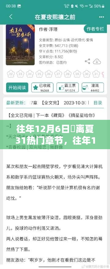 往年12月6日姇離夏第31章，熱門章節(jié)深度評測與介紹