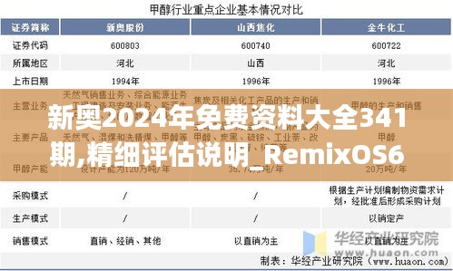 新奧2024年免費資料大全341期,精細(xì)評估說明_RemixOS6.529