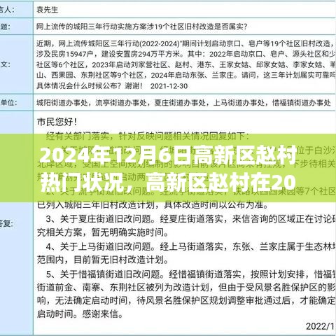 高新區(qū)趙村在繁華之巔，2024年12月6日的盛景