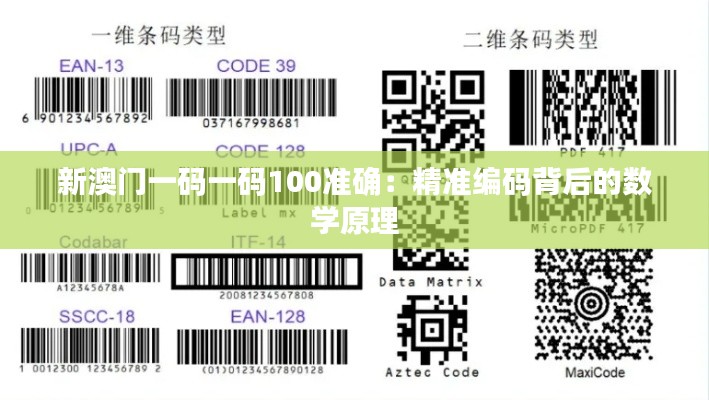 新澳門一碼一碼100準(zhǔn)確：精準(zhǔn)編碼背后的數(shù)學(xué)原理