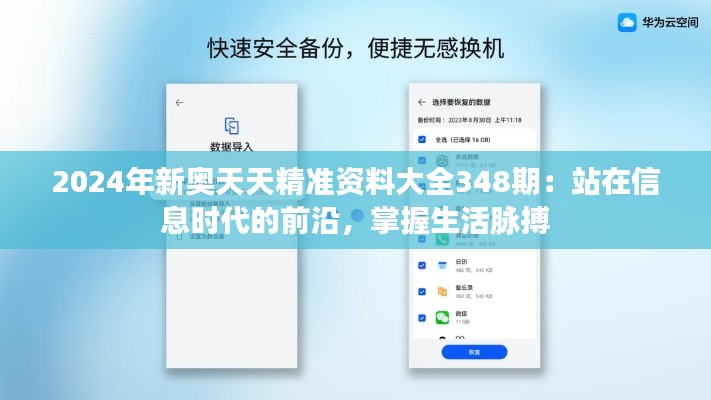 2024年新奧天天精準(zhǔn)資料大全348期：站在信息時代的前沿，掌握生活脈搏