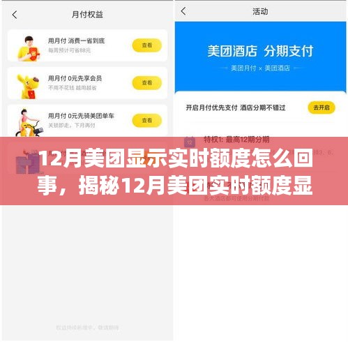 揭秘，美團(tuán)12月實(shí)時(shí)額度顯示背后的真相與操作細(xì)節(jié)全解析！