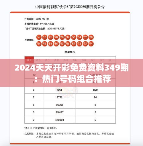 2024天天開彩免費資料349期：熱門號碼組合推薦