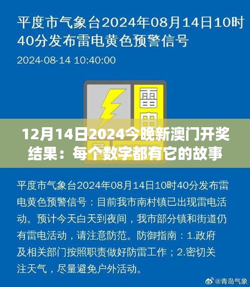 12月14日2024今晚新澳門開獎結(jié)果：每個數(shù)字都有它的故事，新澳門開獎夜，幸運(yùn)屬于誰？