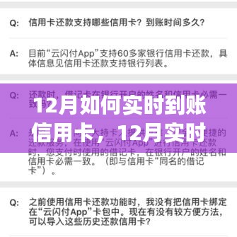 12月信用卡實(shí)時到賬指南，零基礎(chǔ)操作教程