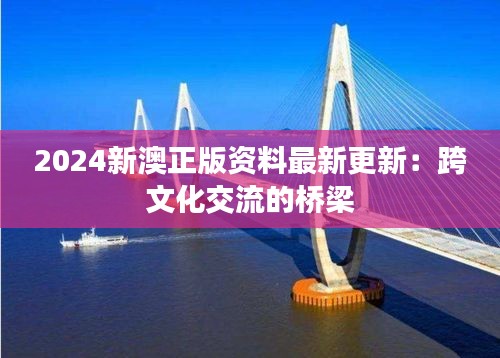 2024新澳正版資料最新更新：跨文化交流的橋梁